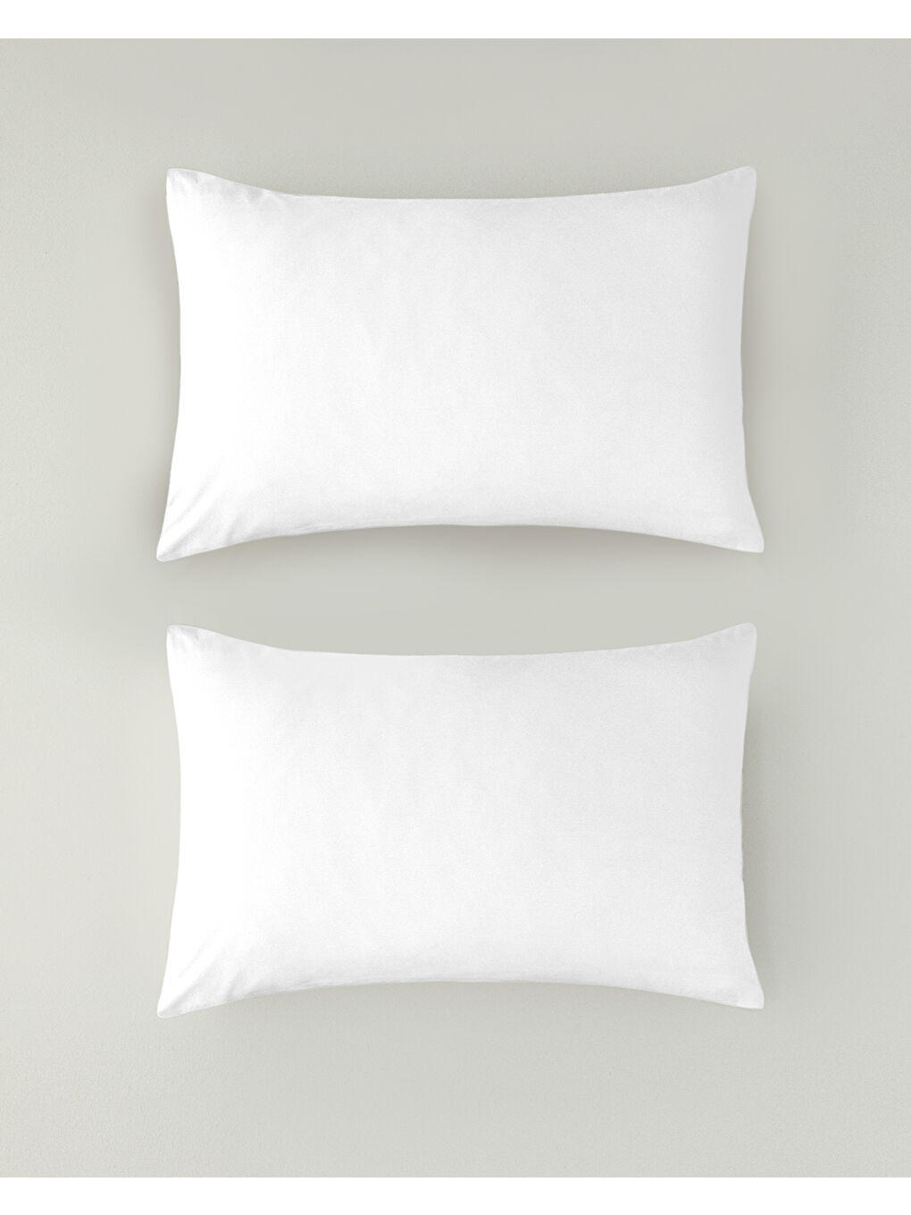 Pure Pamuklu 2'li Yastık Kılıfı 50x70 cm Beyaz