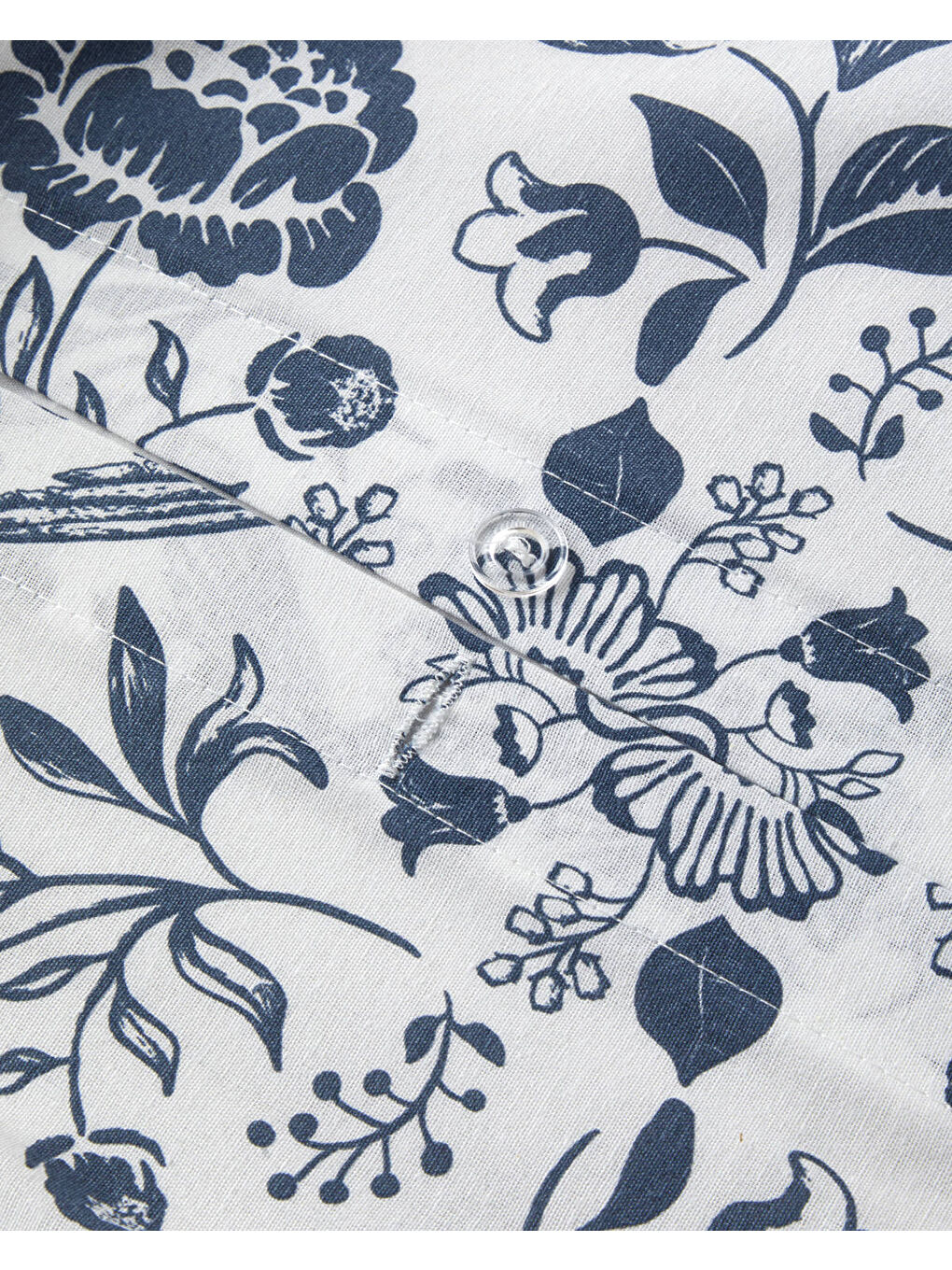 Garden Lullaby  Kolay Ütülenir Çift Kişilik Nevresim Takımı 200x220 cm Koyu Mavi-6