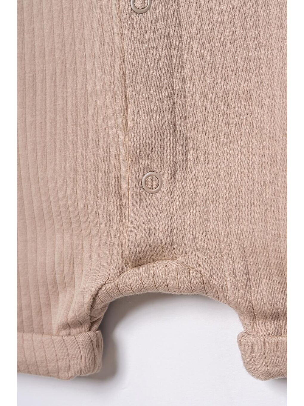 Bej Bebek Şort Kollu Tulum, %100 Organik Pamuk, Bebek ve Yenidoğan Serisi - CSYM31116-8