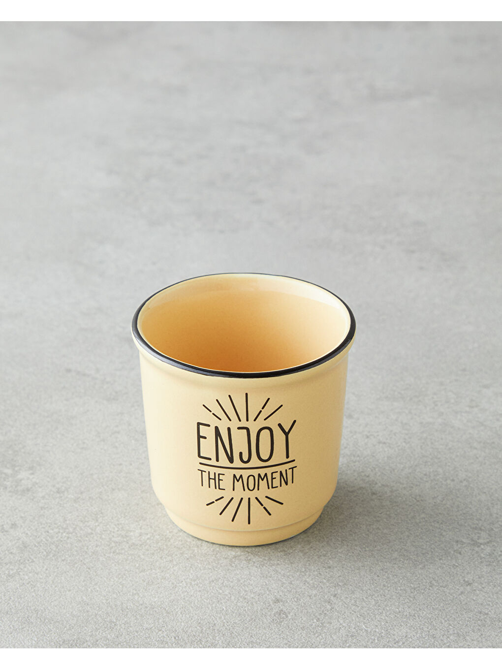 Enjoy the Moment Bone Porselen 2’li Espresso Fincan 90 ml Yeşil-Sarı-1