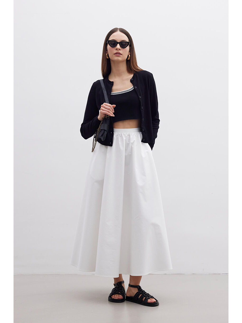 İnce Triko Hırka Siyah