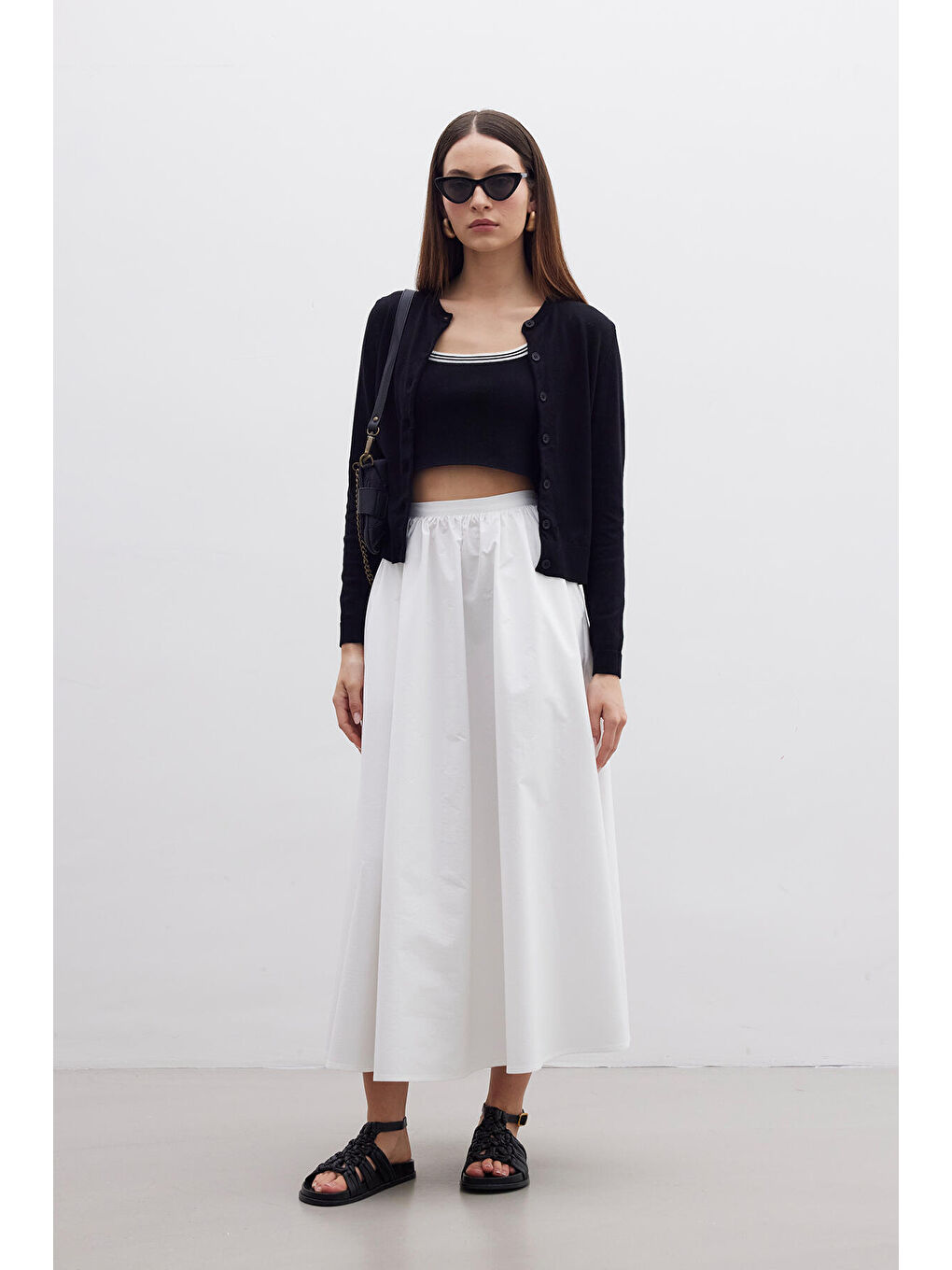 İnce Triko Hırka Siyah-1