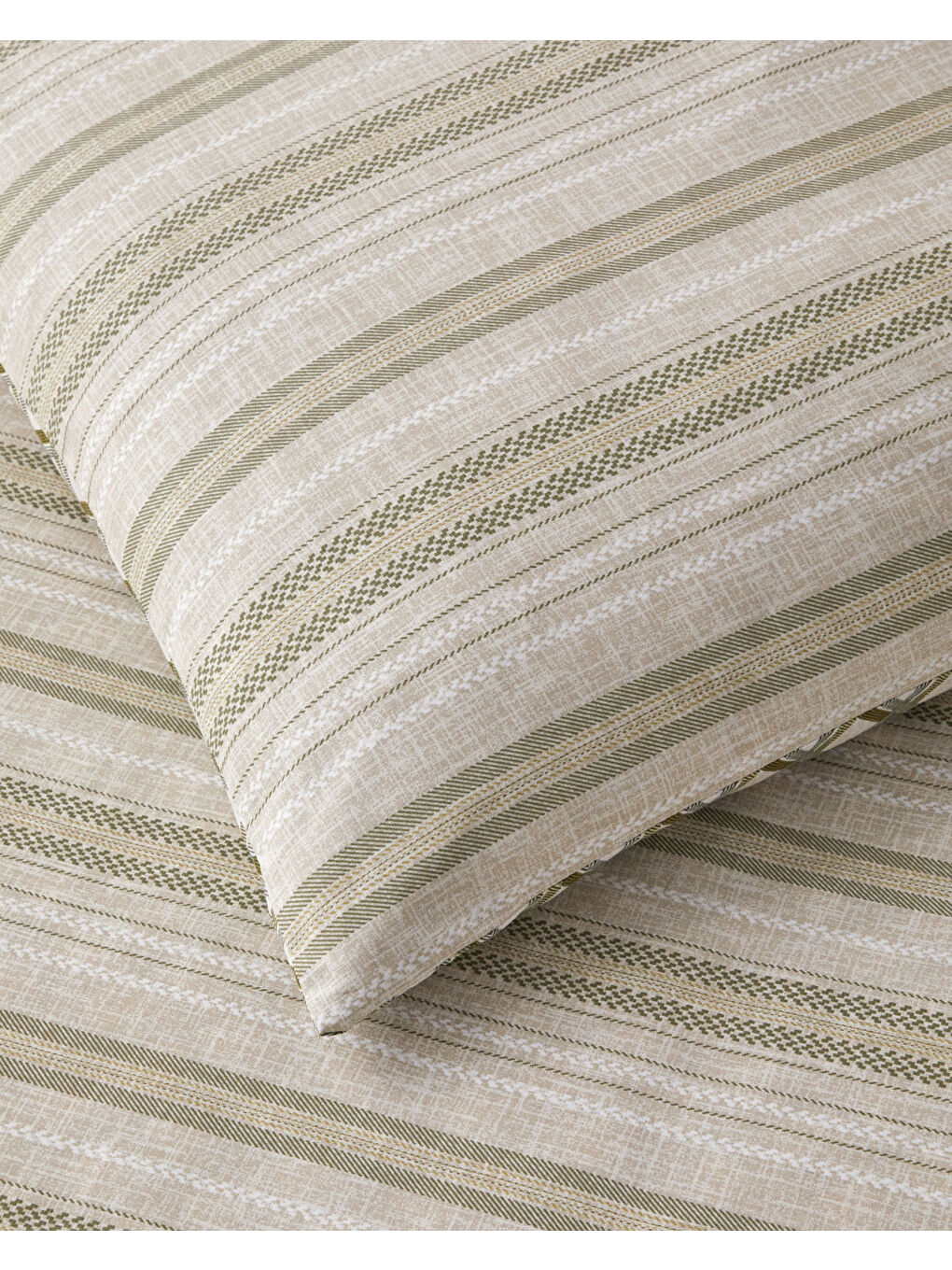 Knitline Pamuk Çift Kişilik Nevresim Takımı 200x220 cm Yeşil-4