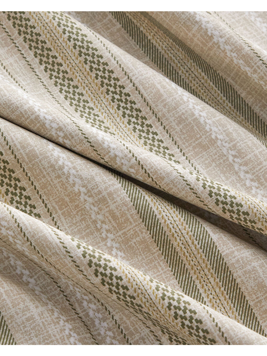 Knitline Pamuk Çift Kişilik Nevresim Takımı 200x220 cm Yeşil-5