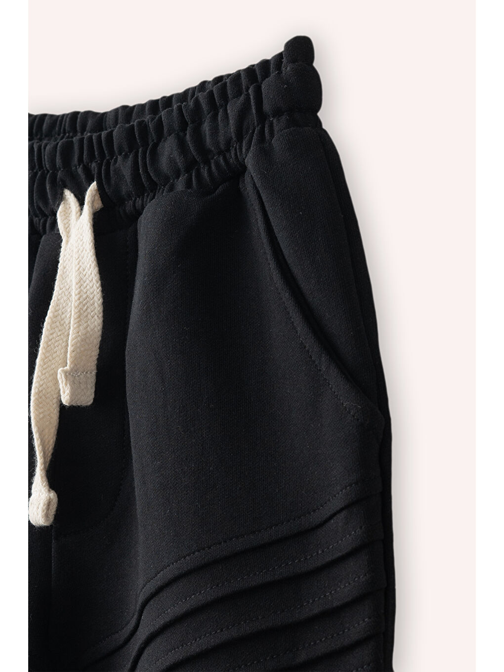 Siyah Erkek Çocuk Şort-1