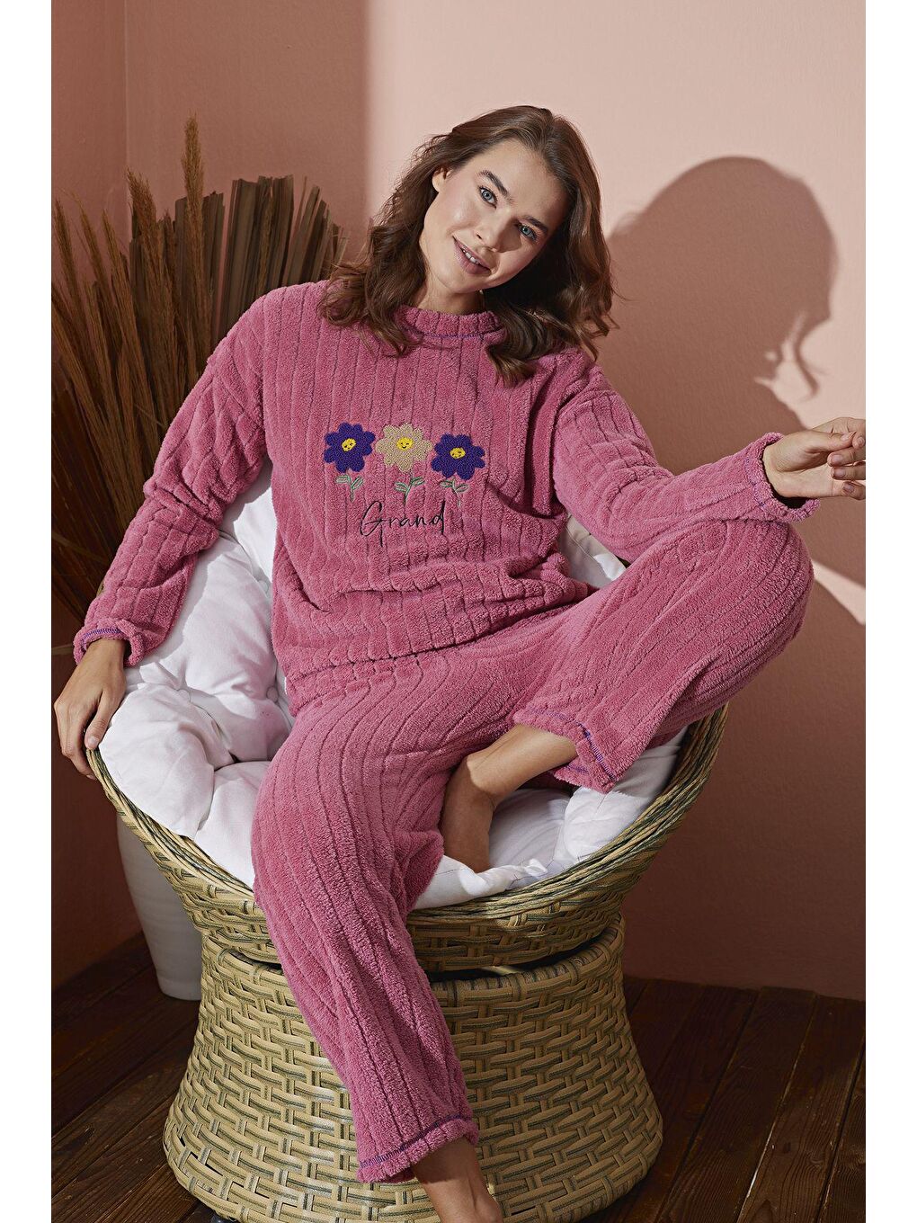 Pembe Welsoft Pijama Takim 8970 -5