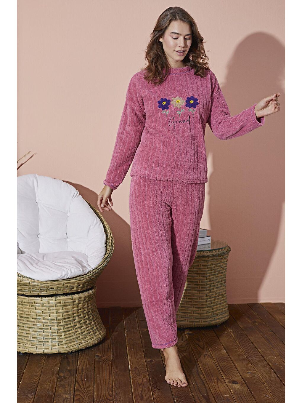 Pembe Welsoft Pijama Takim 8970 -5-1