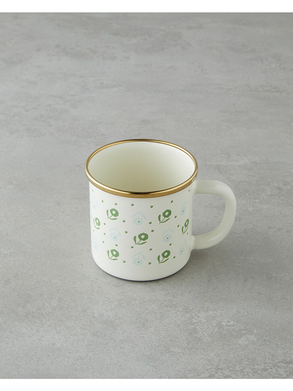 Lianis Emaye Kupa 350 ml Yeşil-Mavi-1