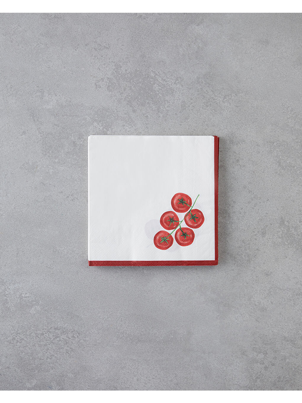 Clyra Kağıt 20'li Kağıt Peçete 33x33 cm Beyaz - Kırmızı