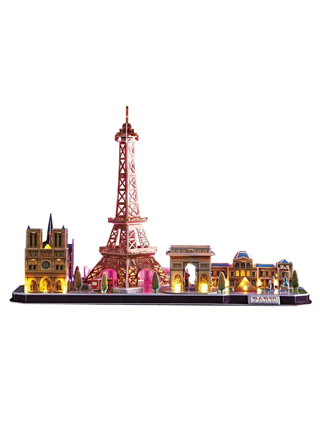 Cubic Fun Karışık 3D 115 Parça LED Işıklı Puzzle Paris - 1