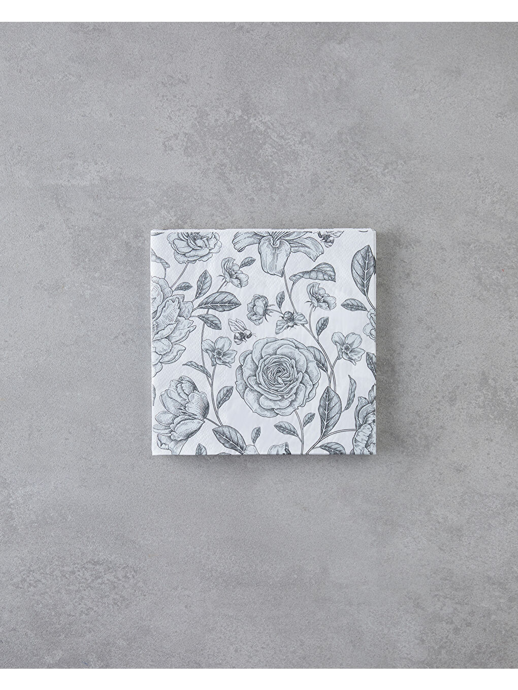 Roseray Kağıt 20'li Kağıt Peçete 33x33 cm Siyah - Beyaz