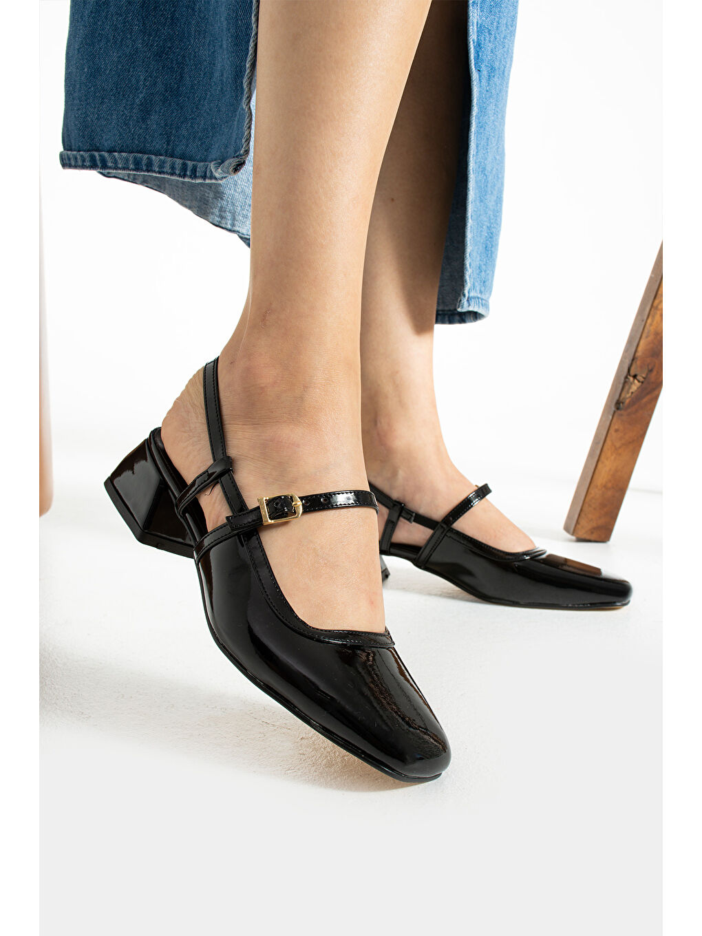 Siyah Kadın Babet Ayakkabı-1