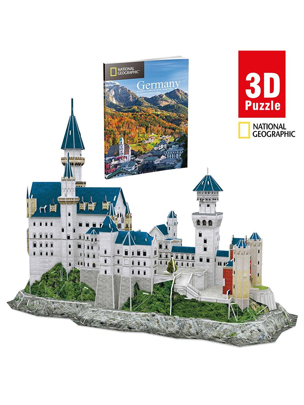 Cubic Fun Karışık 3D Puzzle National Geographic Serisi - Neuschwanstein Kalesi - 1