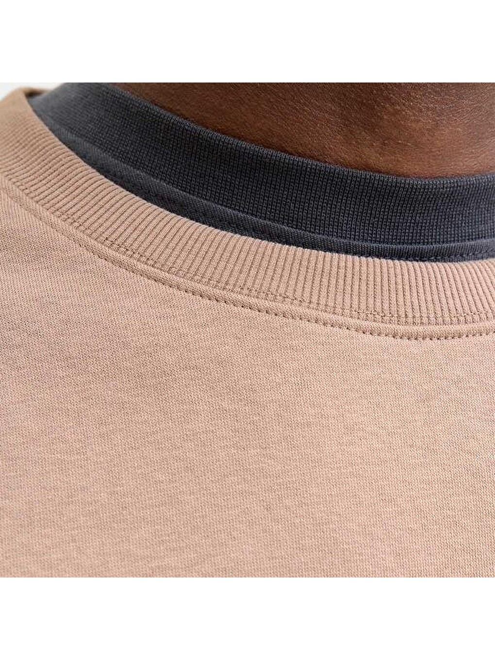 Jack&Jones Star Basic Erkek Bej Sweatshirt-3