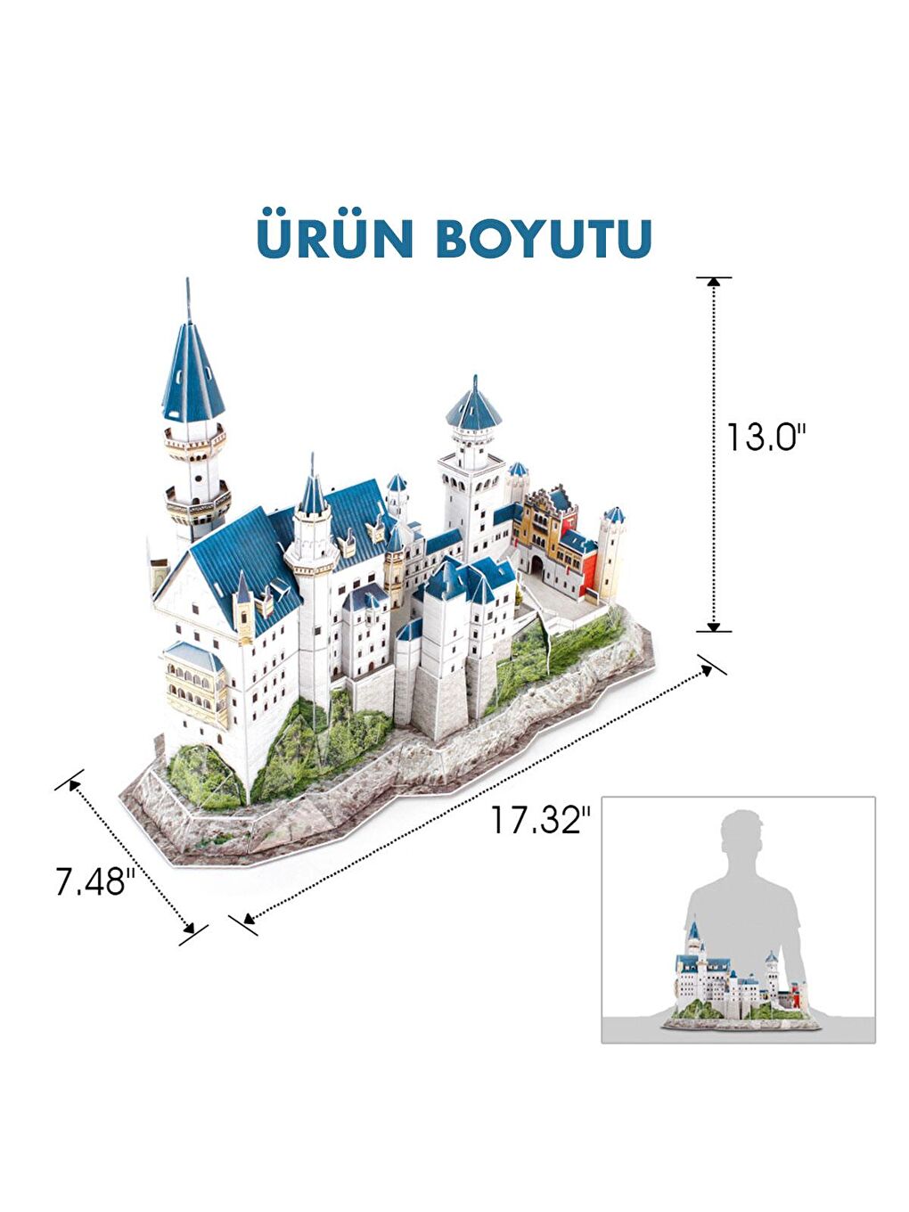 Cubic Fun Karışık 3D Puzzle National Geographic Serisi - Neuschwanstein Kalesi - 3