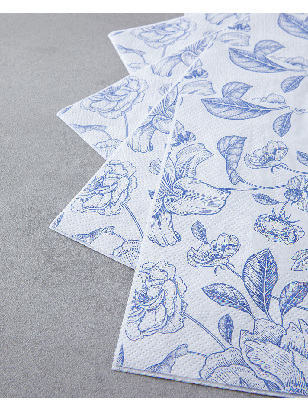 Blura Kağıt 20'li Kağıt Peçete 33x33 cm Mavi-1