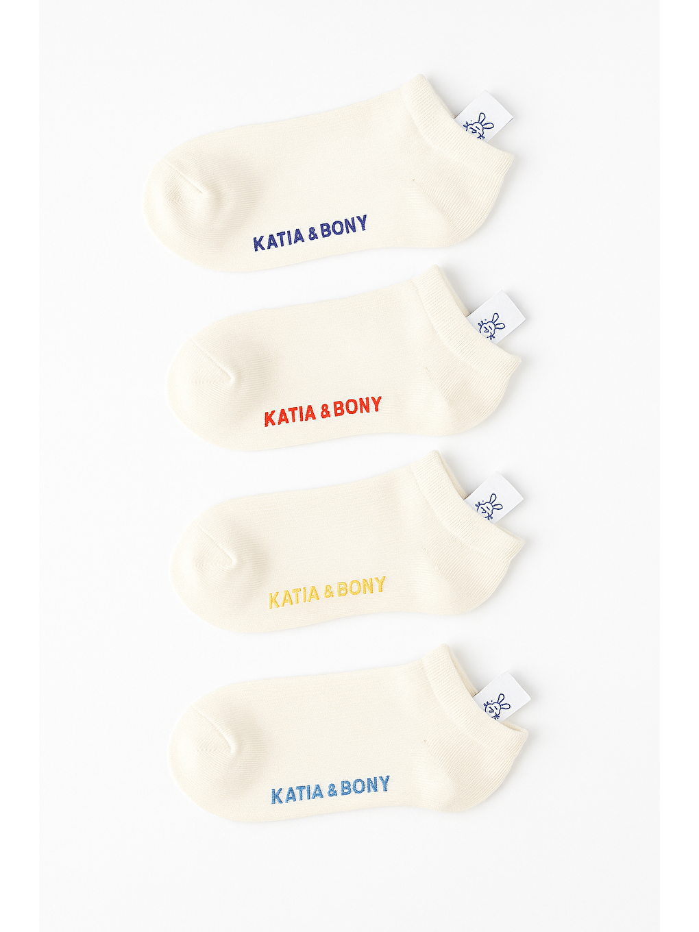Ekru Çocuk Aksesuarlı 4'Lü Paket Step Çorap