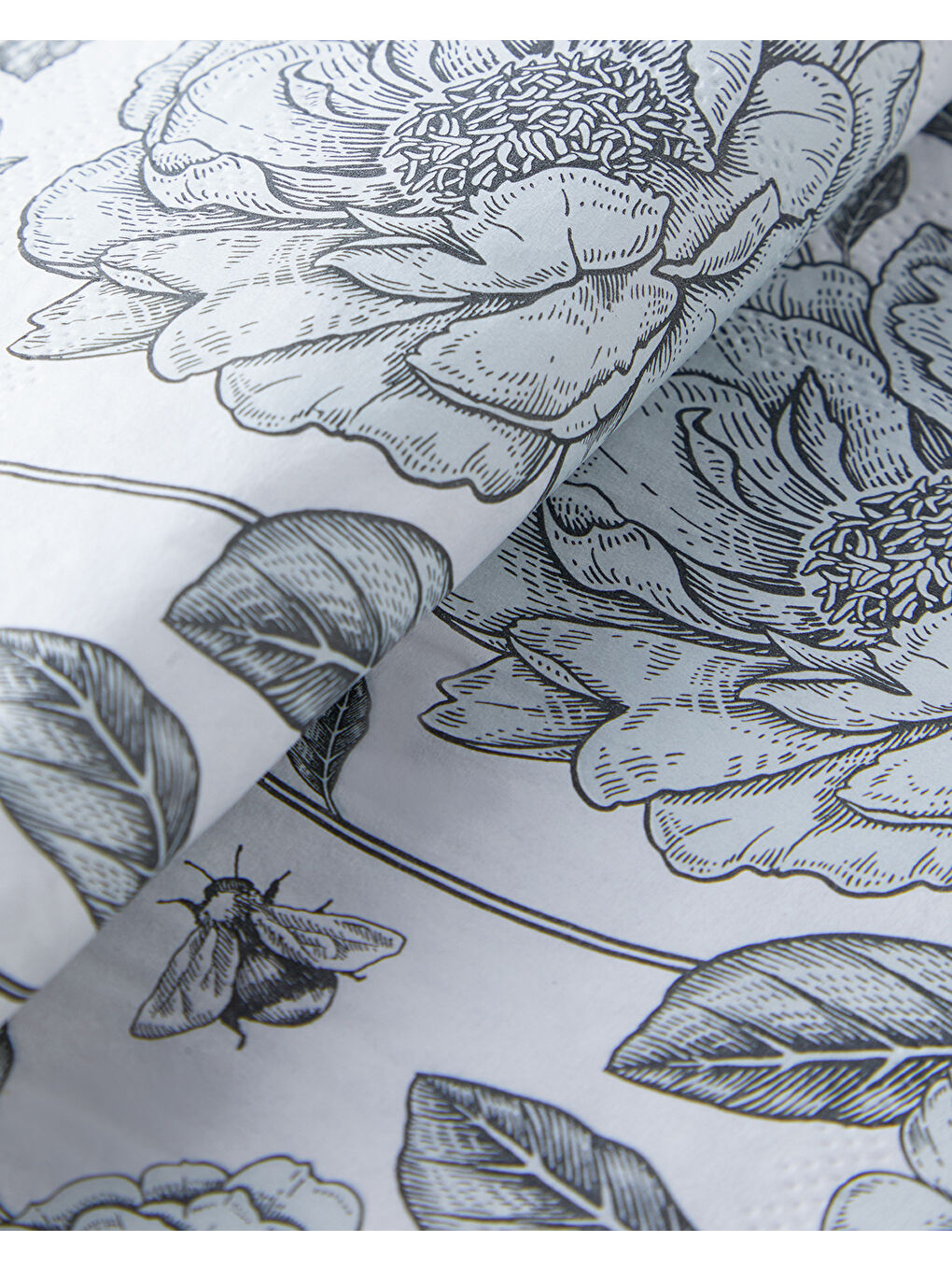 Roseray Kağıt 20'li Kağıt Peçete 33x33 cm Siyah - Beyaz-2