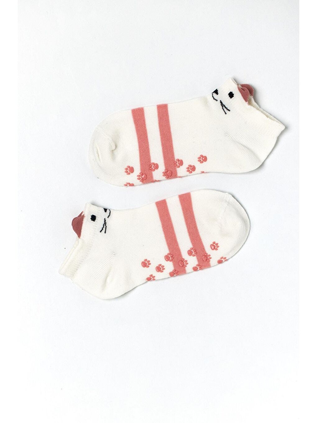 Kız Çocuk Hayvan Desenli 4'Lü Step Çorap Pembe-3