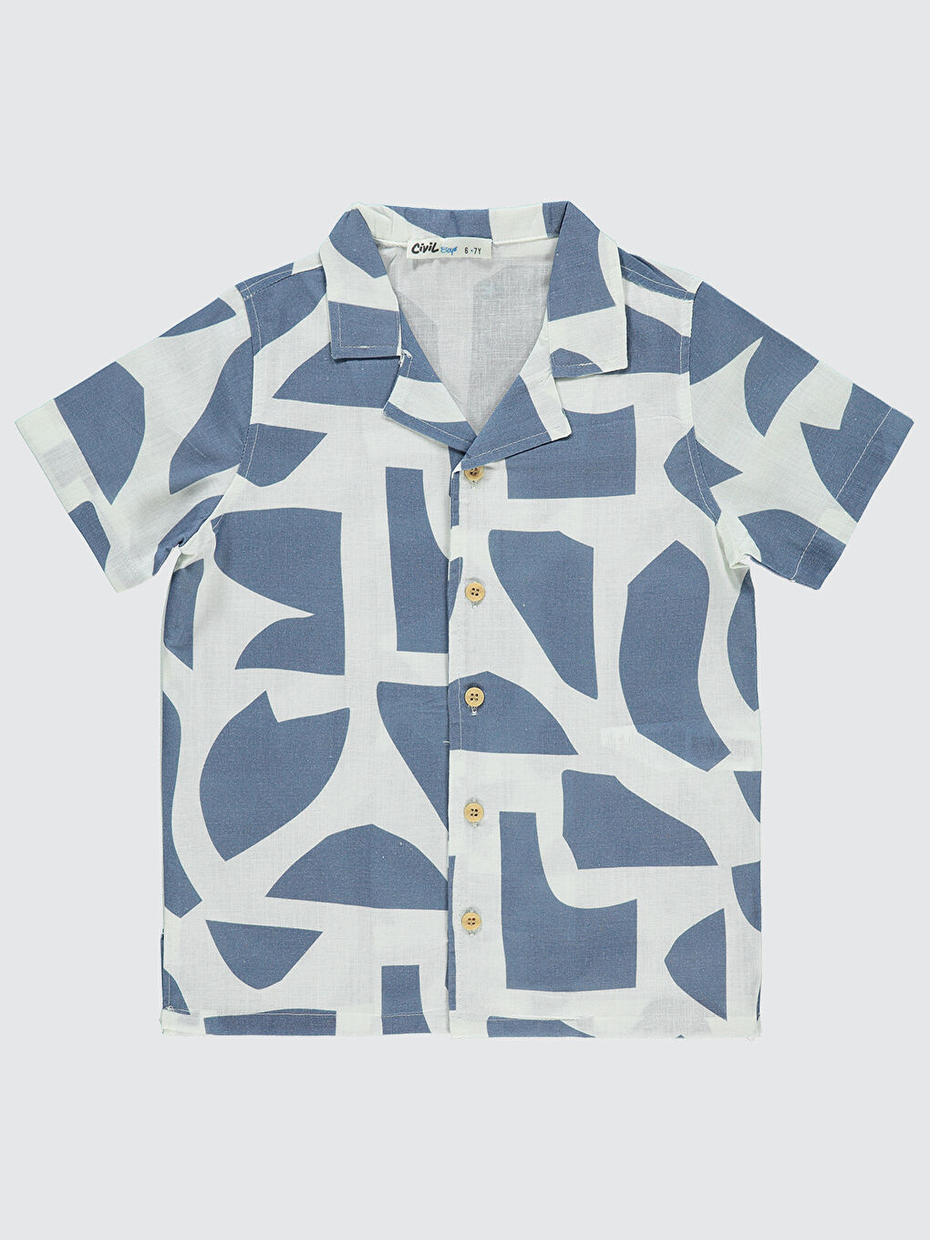 Boys Erkek Çocuk Gömlek 6-9 Yaş İndigo