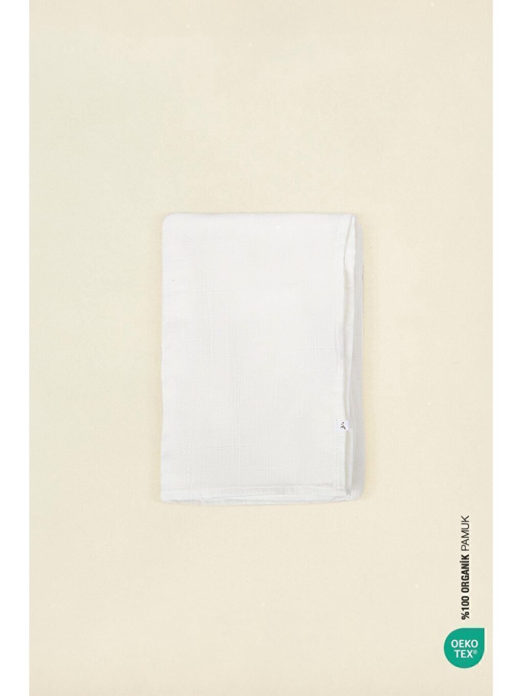 BebeMarin Çok Amaçlı Müslin Örtü 120x120 Beyaz