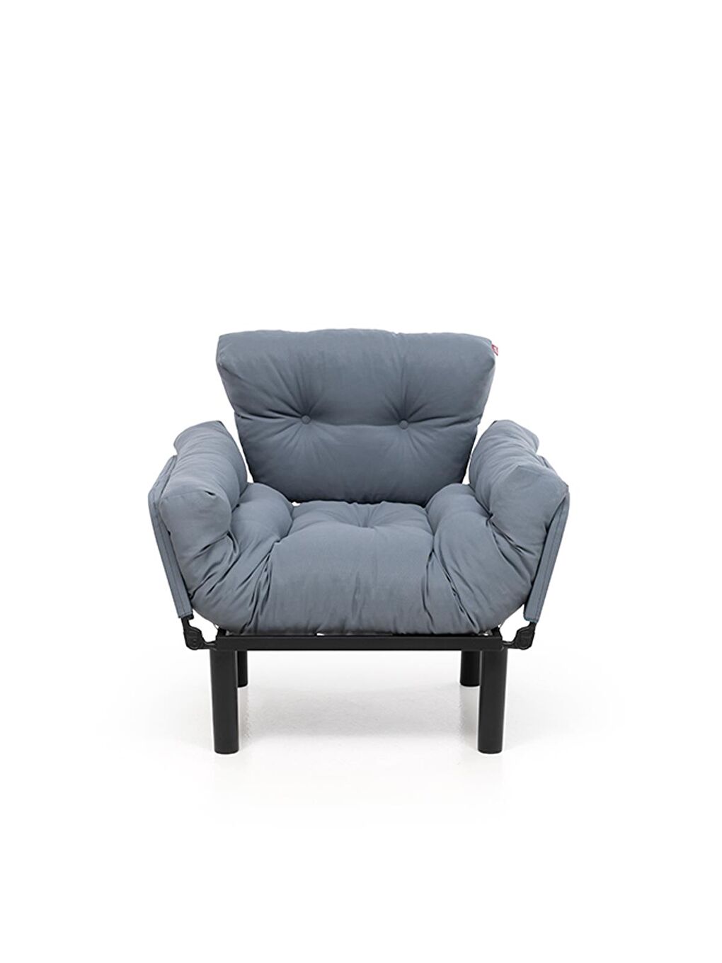 Nitta Tekli Su Geçirmez Bahçe Koltuğu - Gri-Mavi-1