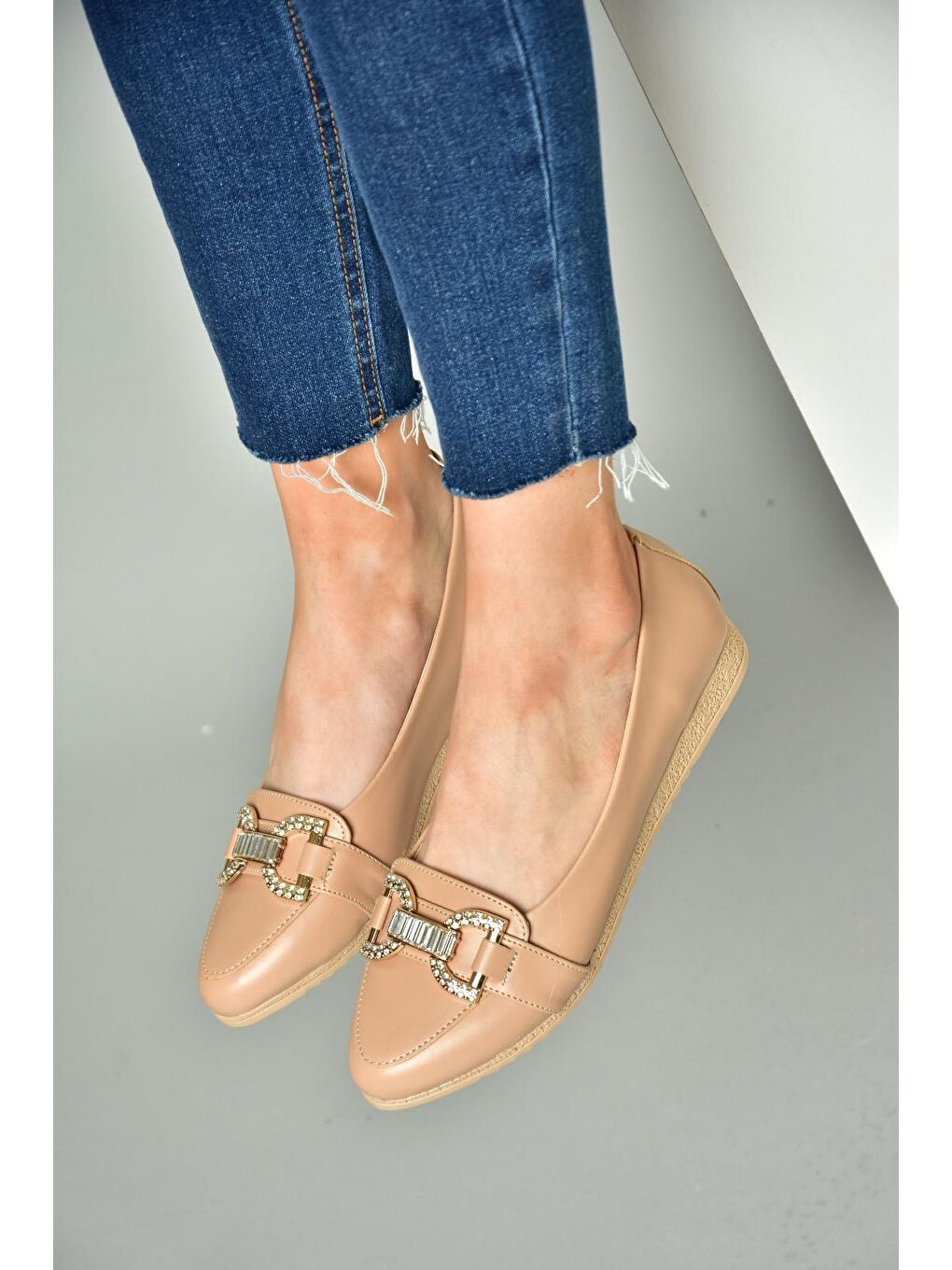 Bej S3144331 Ten Kadın Ayakkabı-1