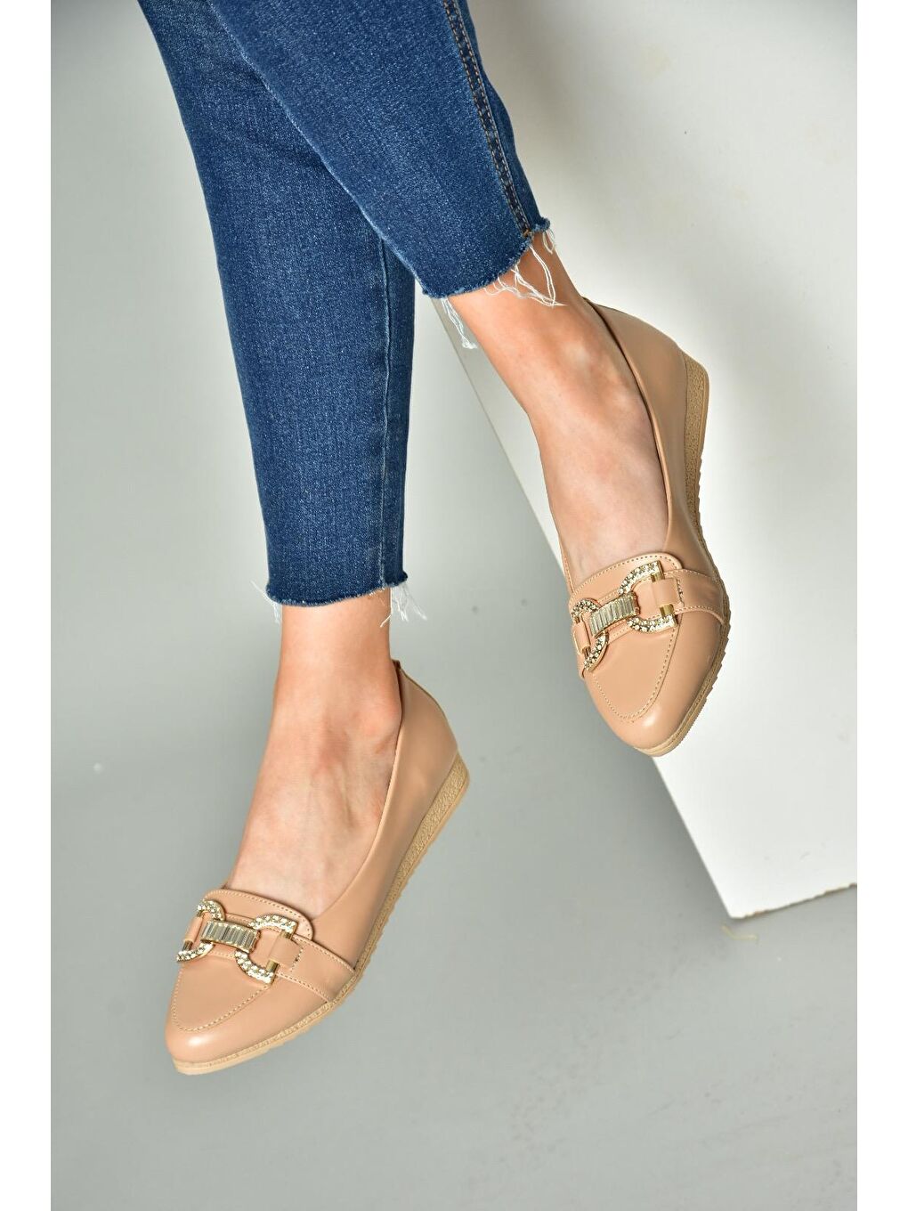 Bej S3144331 Ten Kadın Ayakkabı-3