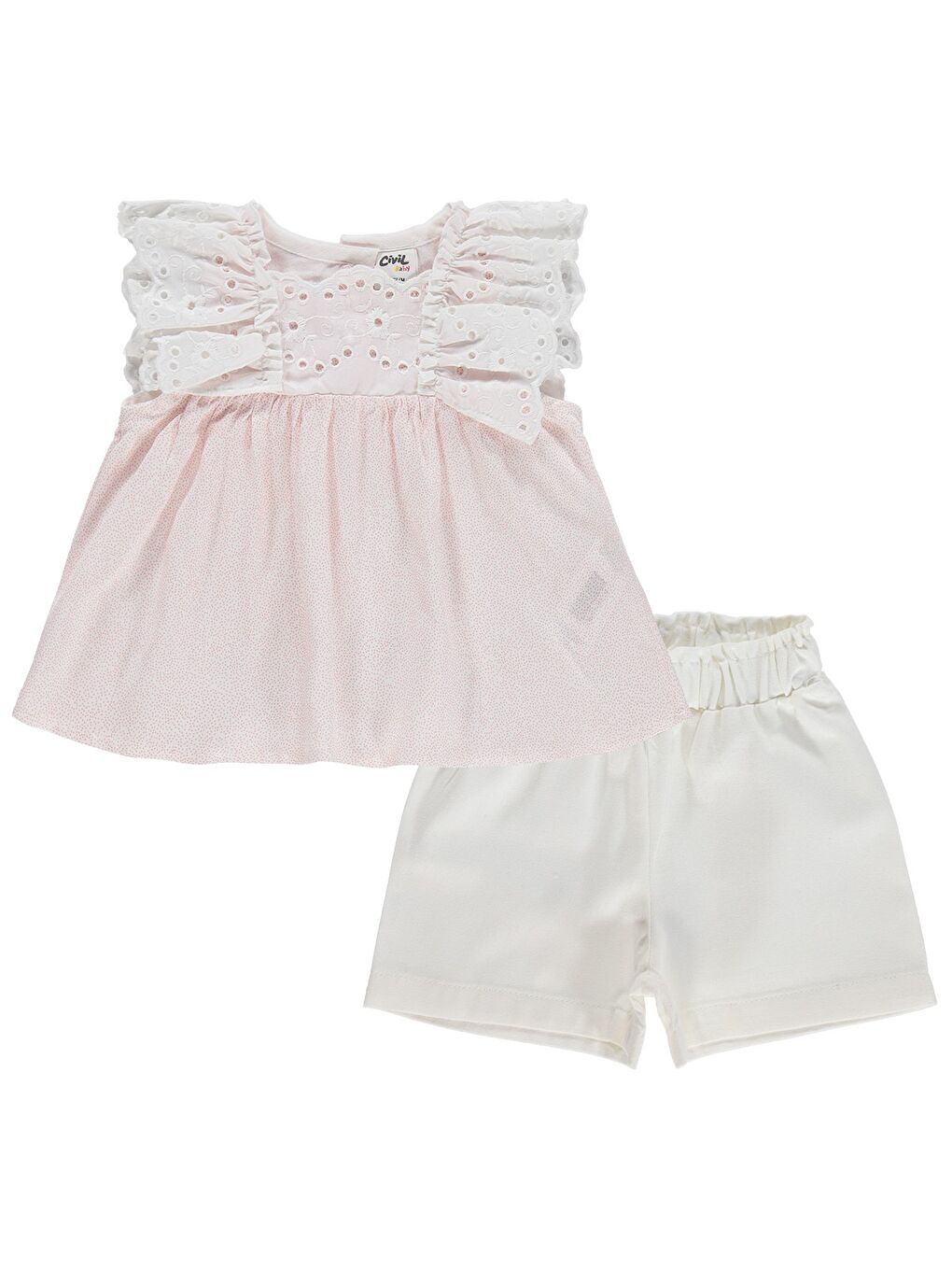 Baby Kol Brodeli 6-18 Ay Takım - Pembe-2