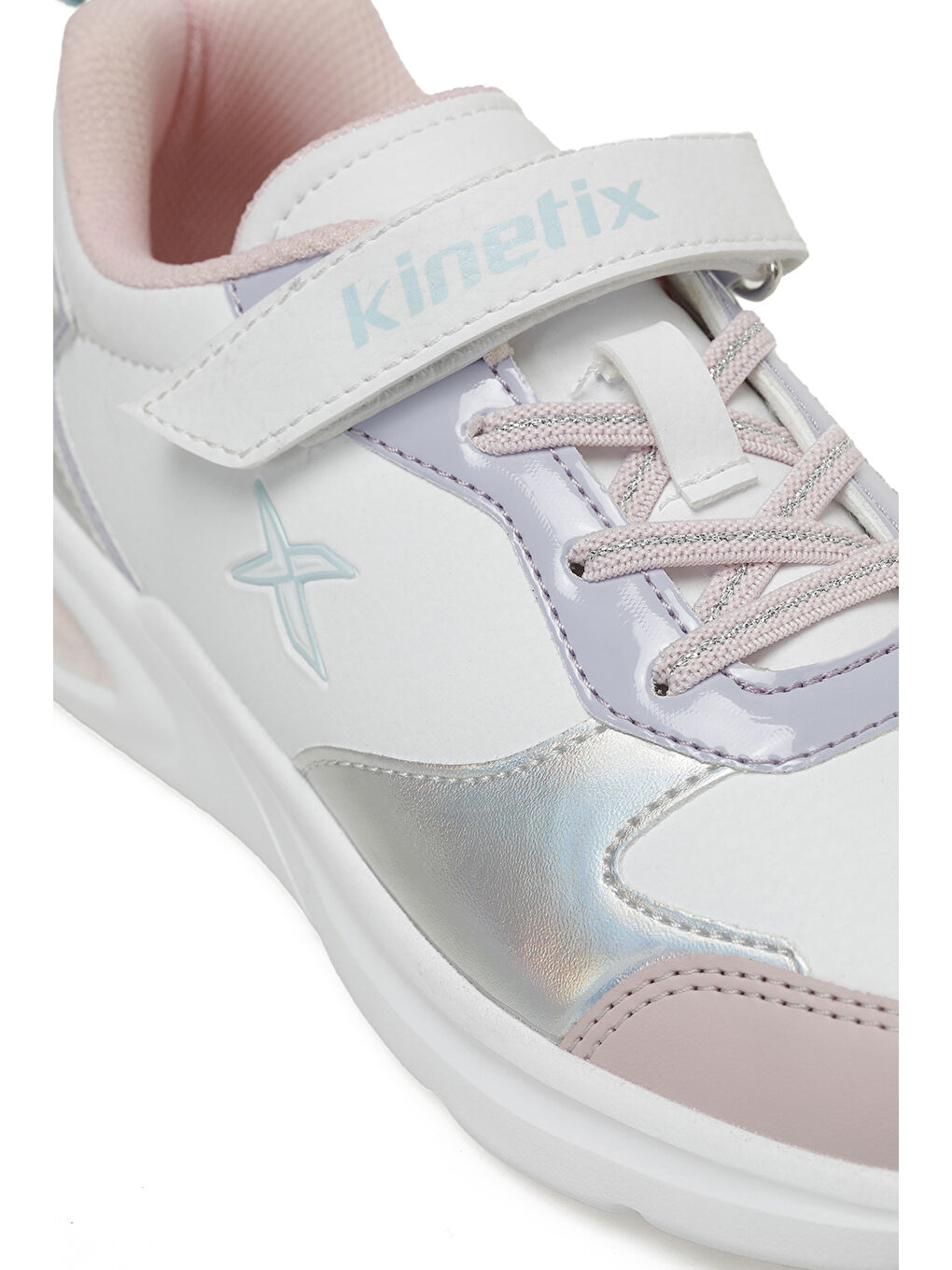 Kinetix Beyaz-Lila-Açık Pembe PALERMO PU 3PR Beyaz Kız Çocuk Spor Ayakkabı - 6