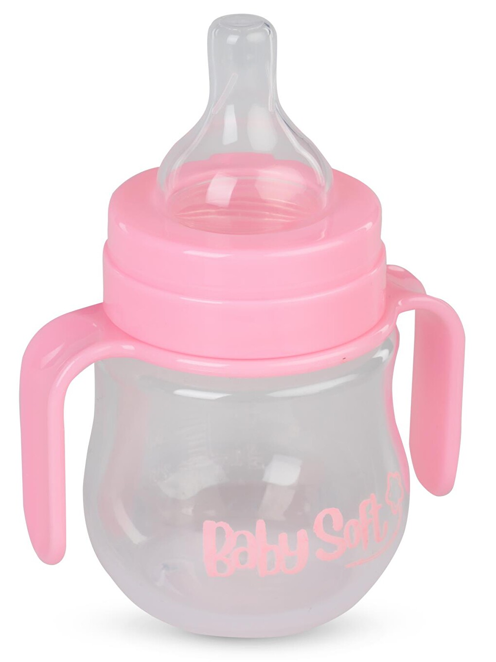 Genıs Agız Kulplu Bıberon 150 Ml - Pembe-2
