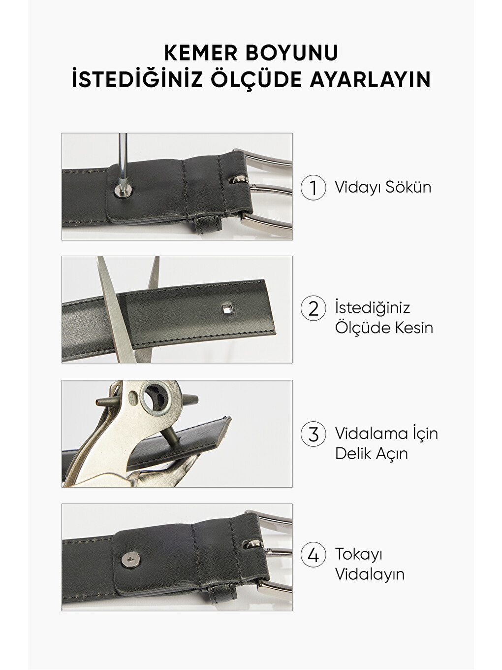 Erkek Siyah Klasik Kemer-2