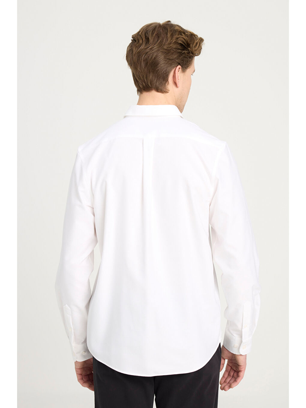Regular Fit %100 Pamuk Beyaz Gömlek-6