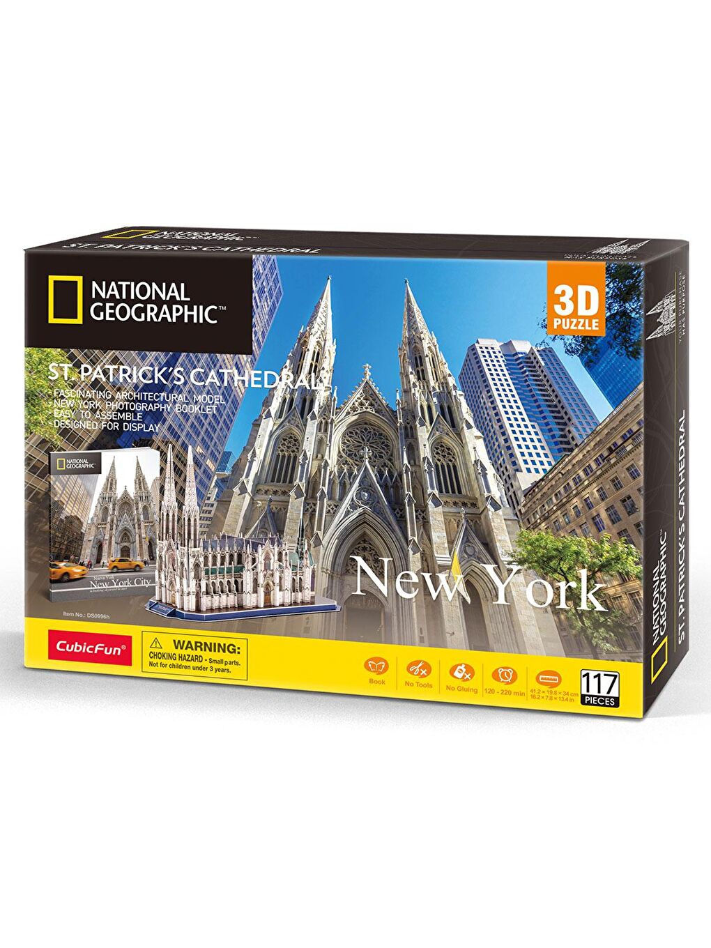 Cubic Fun Karışık 3D Puzzle National Geographic Serisi - Saint Patrick Katedrali - 2