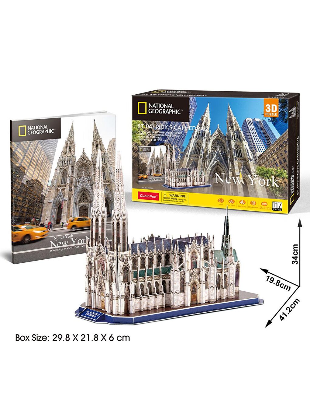 Cubic Fun Karışık 3D Puzzle National Geographic Serisi - Saint Patrick Katedrali - 3