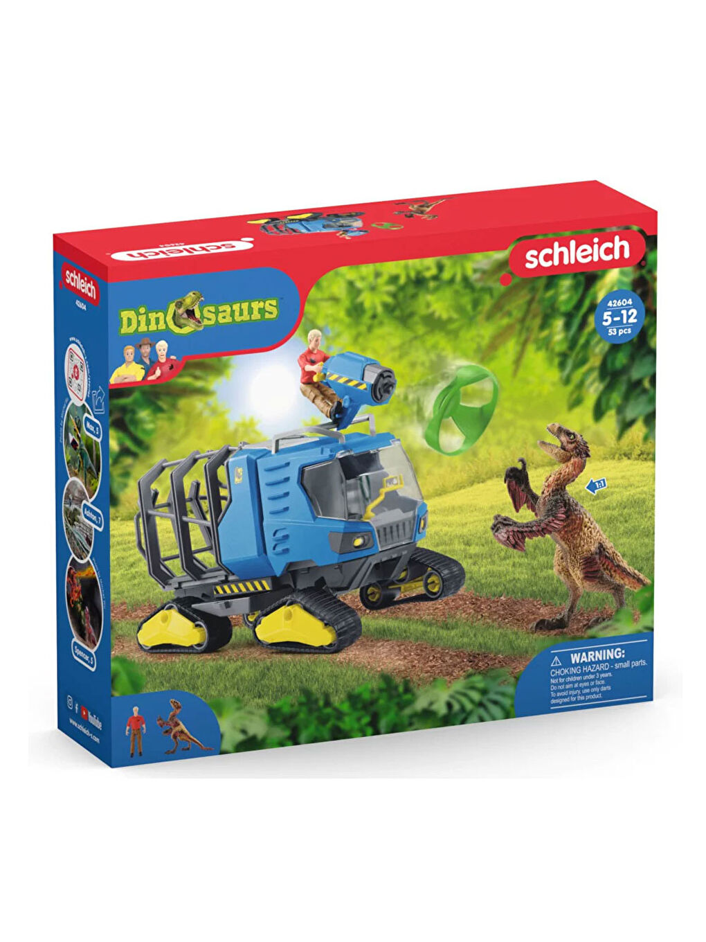 Schleich Renksiz Dino Takip Aracı 42604