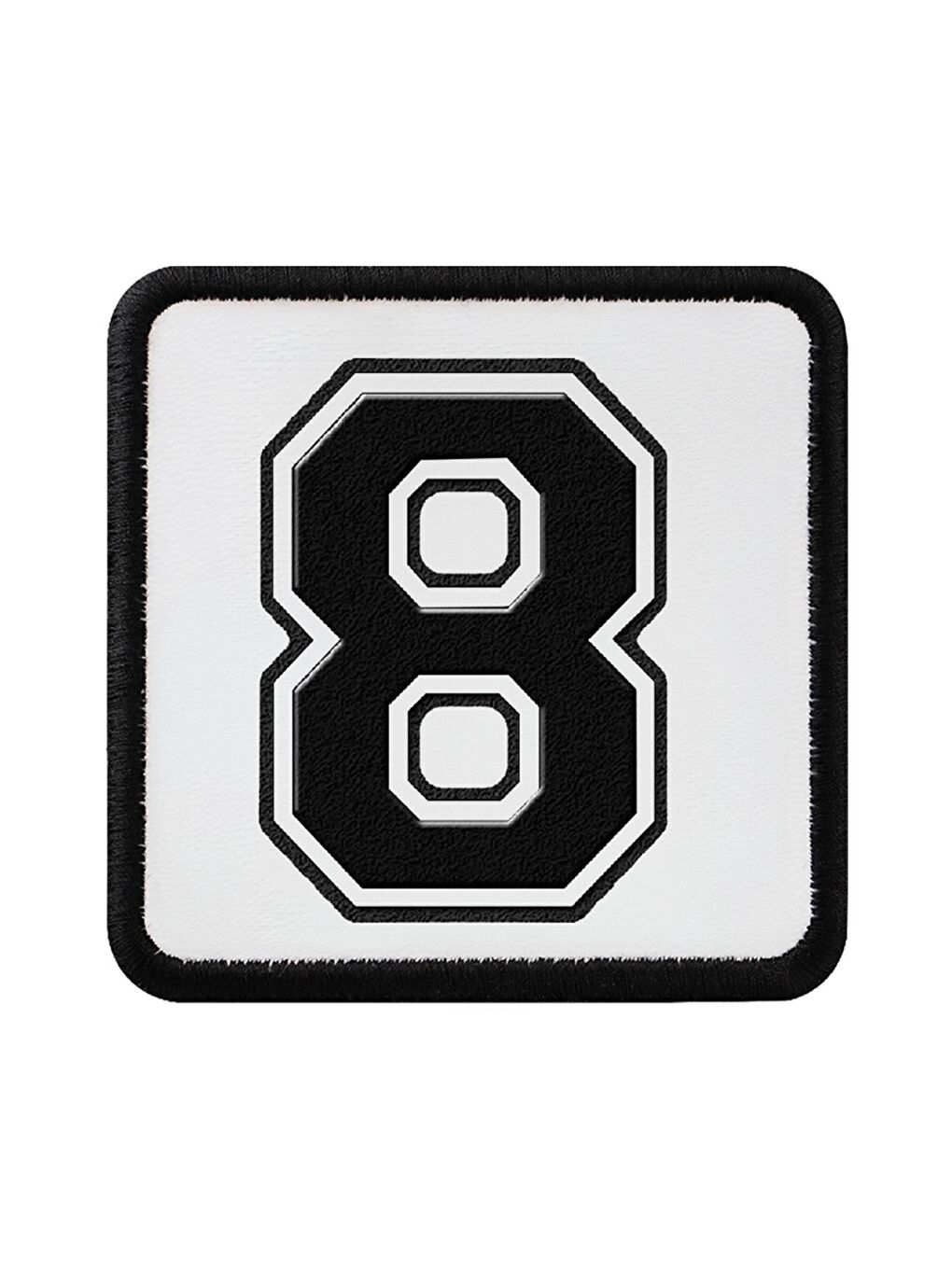 Siyah 8 Logolu Rozet