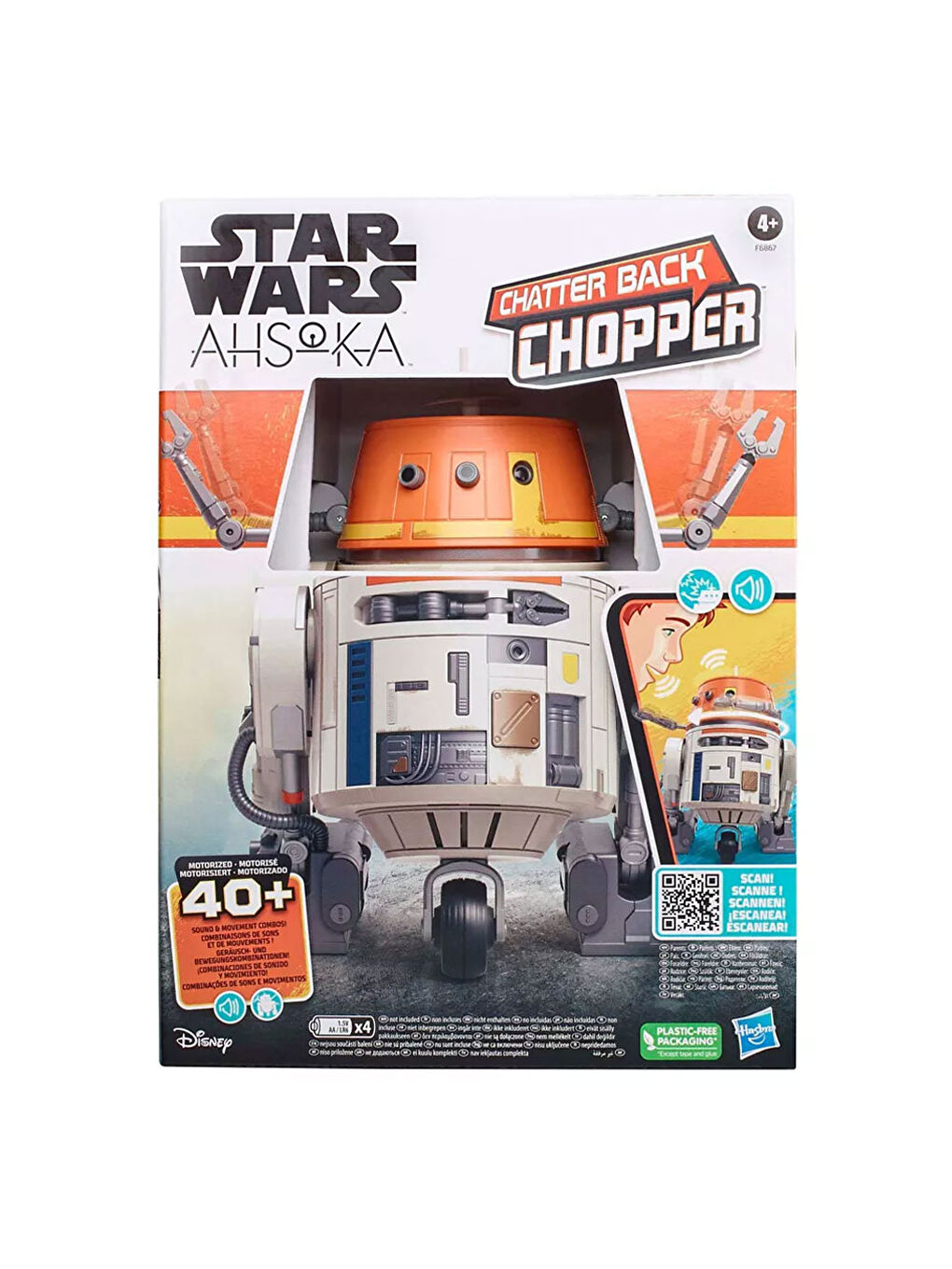 STAR WARS Renksiz İnteraktif Chopper F6867 - 6