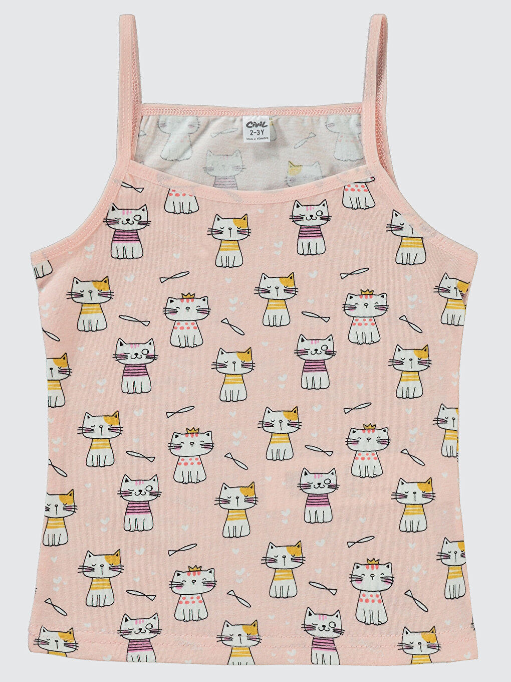 Girls Kız Çocuk 2'li Atlet Set 2-10 Yaş Pembe-2