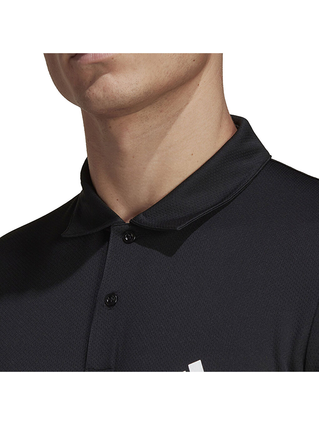 Train Essentials Base Erkek Siyah Polo Yaka Polo Spor Tişört-2