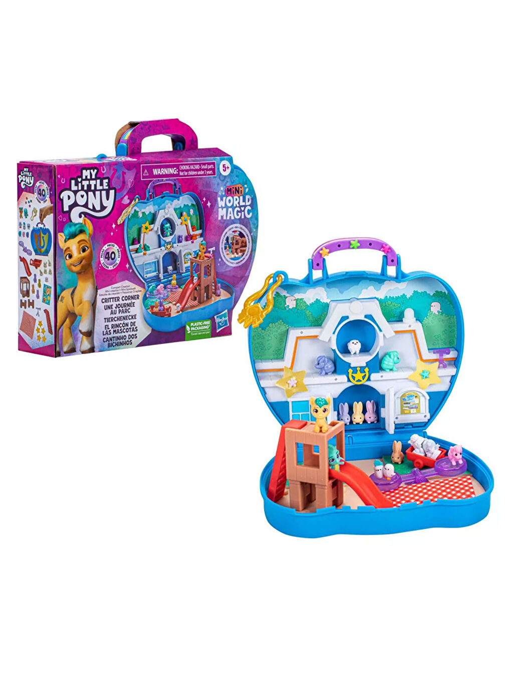 My Little Pony Renksiz Mini Dünya Sihri: Kompakt Yaratıcı Oyun Seti Critter Corner F3876-F6440