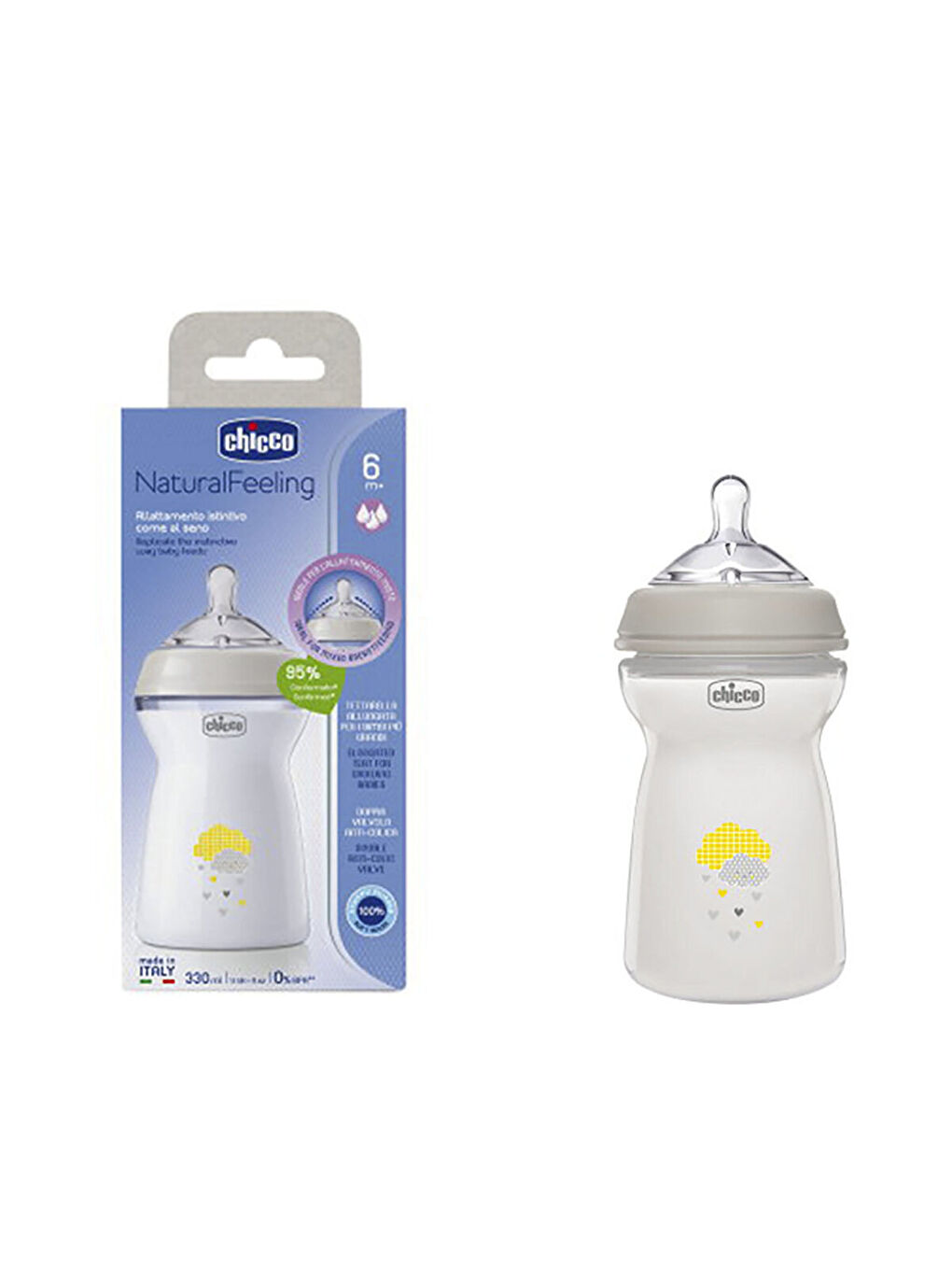 Natural Feeling PP Biberon 330 ml 6+ Ay-2