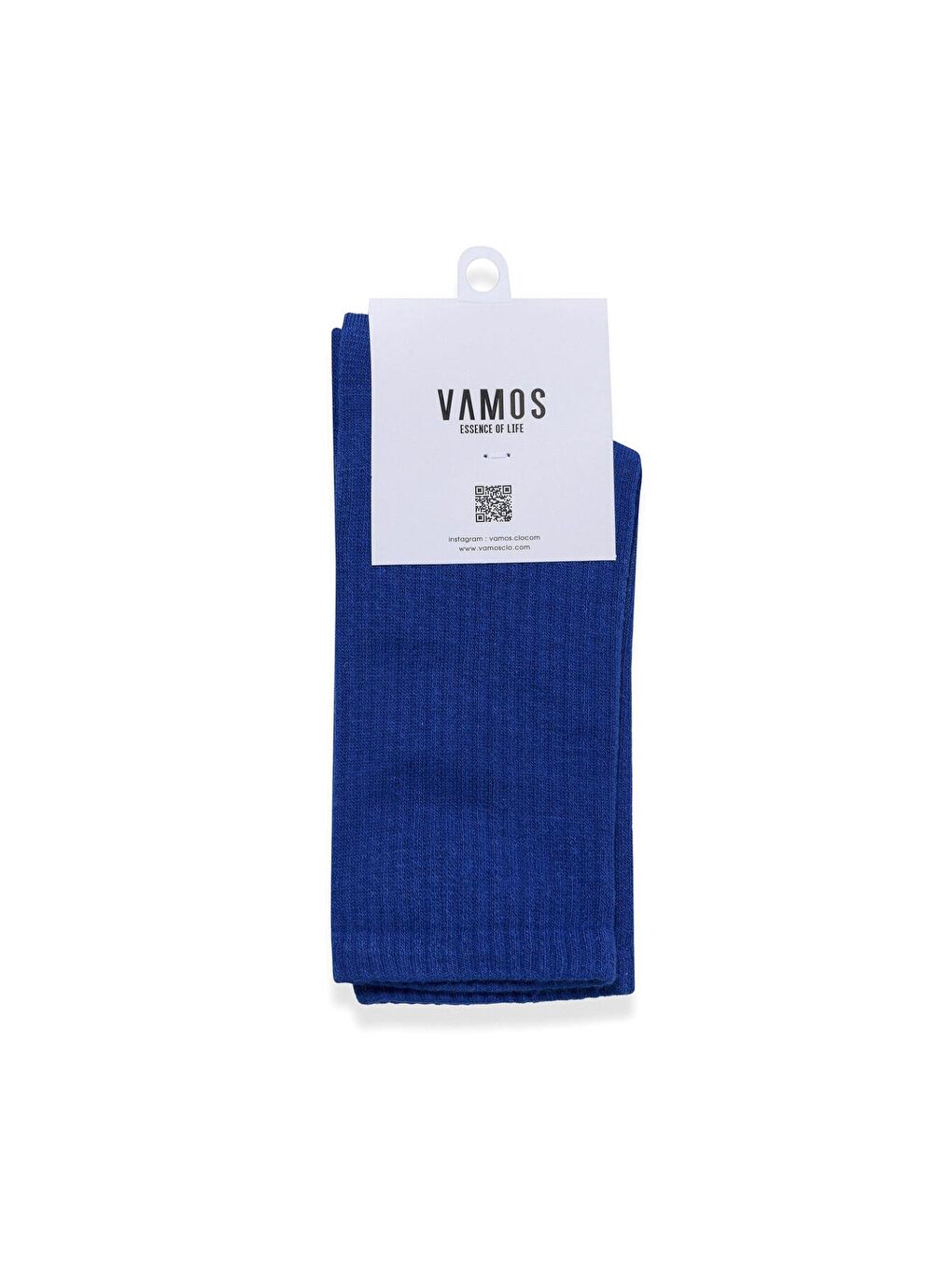 Mavi Uzun Basıc Soket Çorap Saks-2