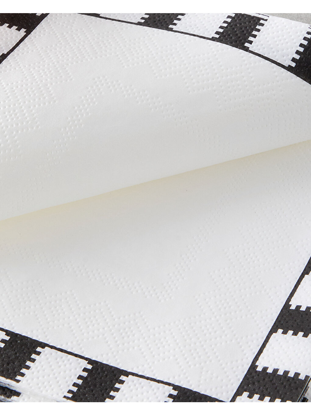 Nuvia 20'li Kağıt Peçete 33x33 cm Siyah - Beyaz-2
