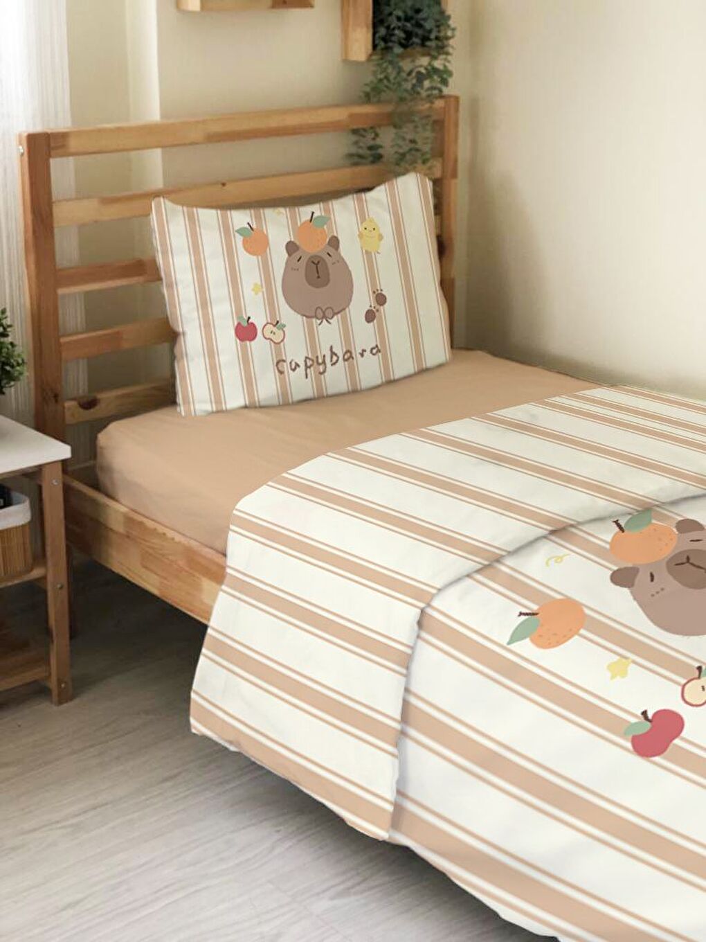 Karışık Desenli Tek Kişilik Flanel Nevresim Takımı 160x220 cm-4