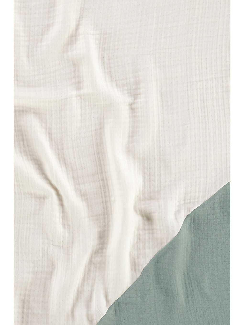 Yeşil Joy of Colors Organik Pamuk 4 Katlı Müslin Örtü Mint 100x100-3