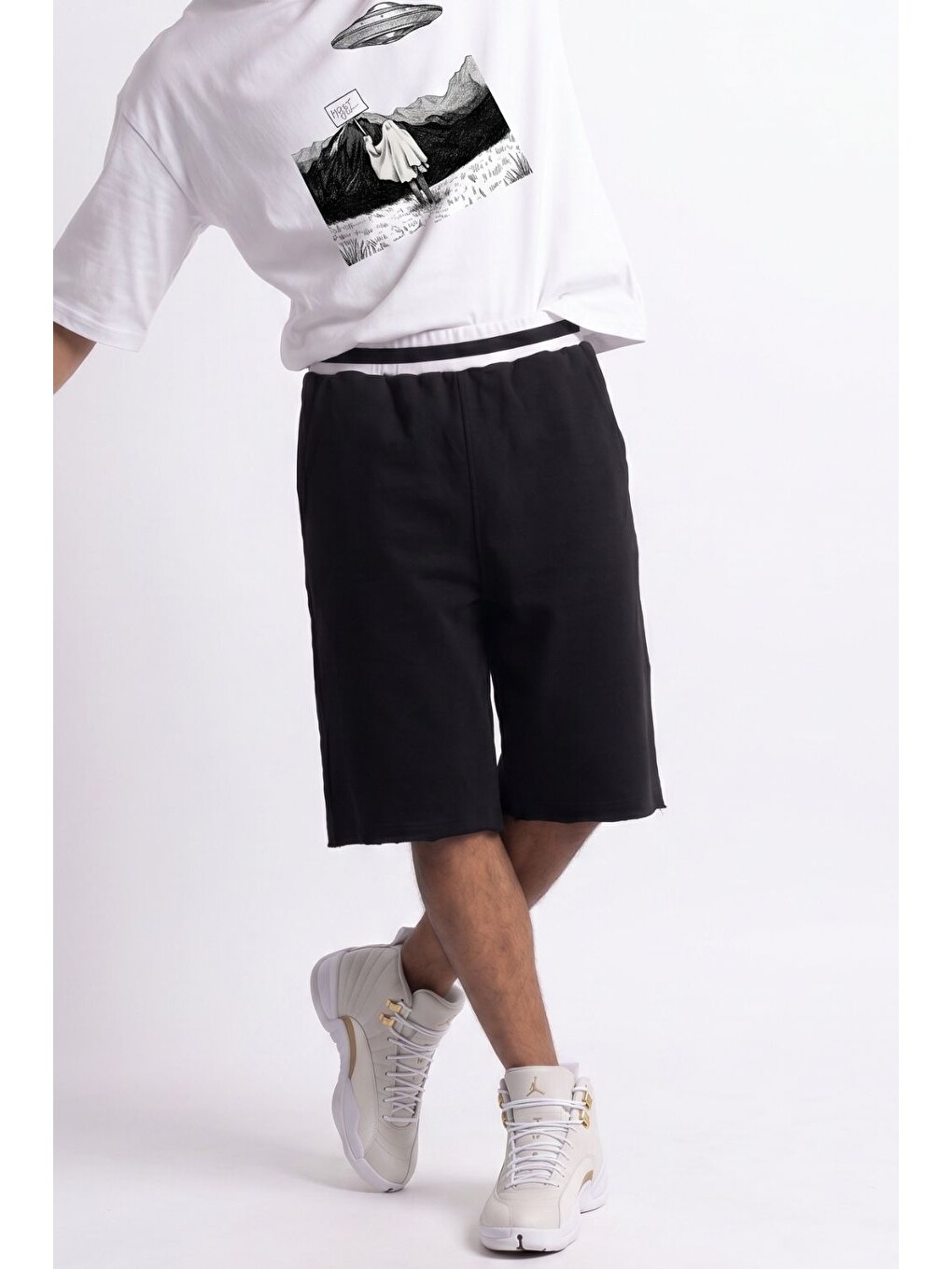 Erkek Yang Siyah Jorts-3