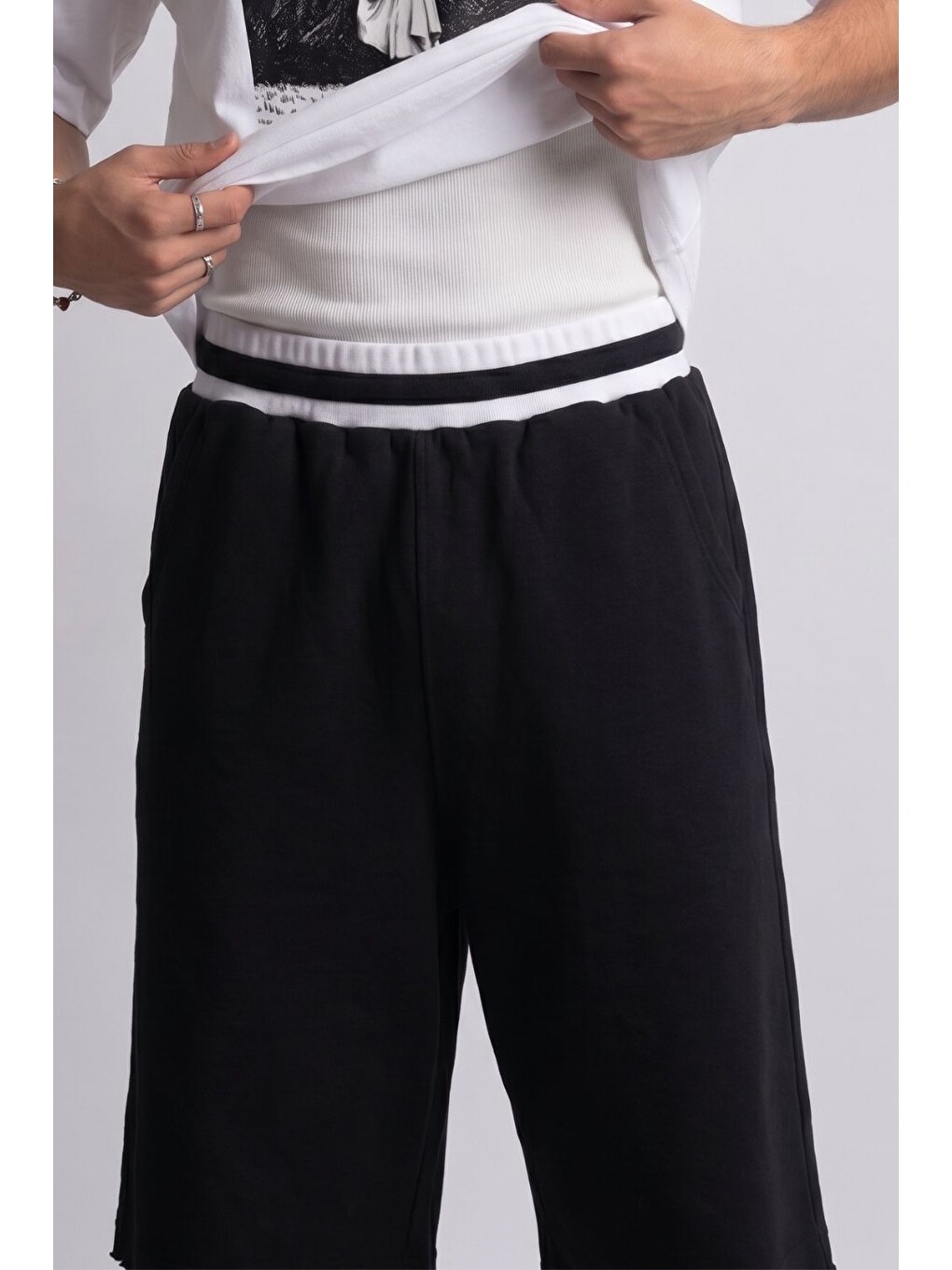Erkek Yang Siyah Jorts-4