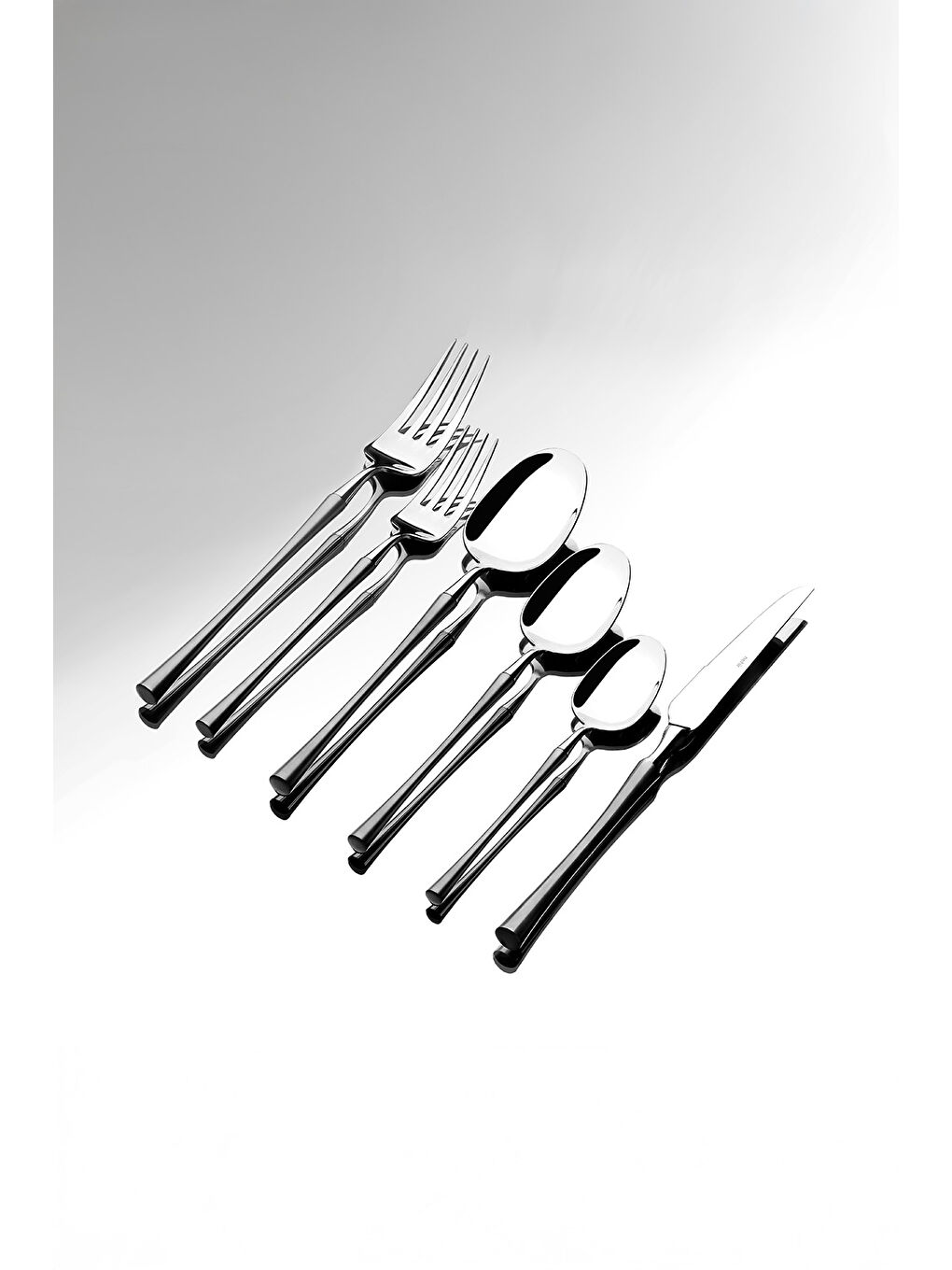 Gri Marbella Saten 12 Kişilik 72 Parça Kutulu Çatal Kaşık Bıçak Takımı-1