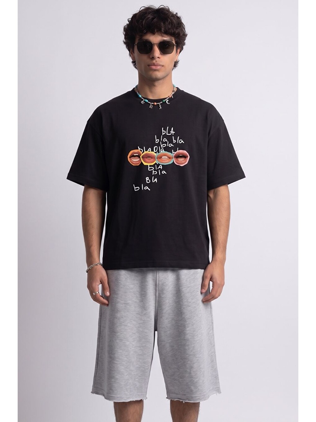 Erkek Yang Gri Jorts